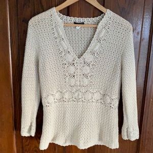Vintage J. Crew Crochet Sweater Size L